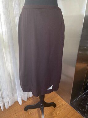 Vintage 1950s pencil skirt, 100% wool, chocolate brown, Toni Lynn of Edmonton, 2